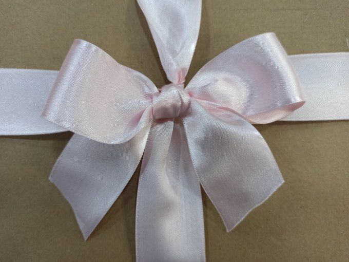 Promotion ruban satin rose pâle 40mm - 50 mètres