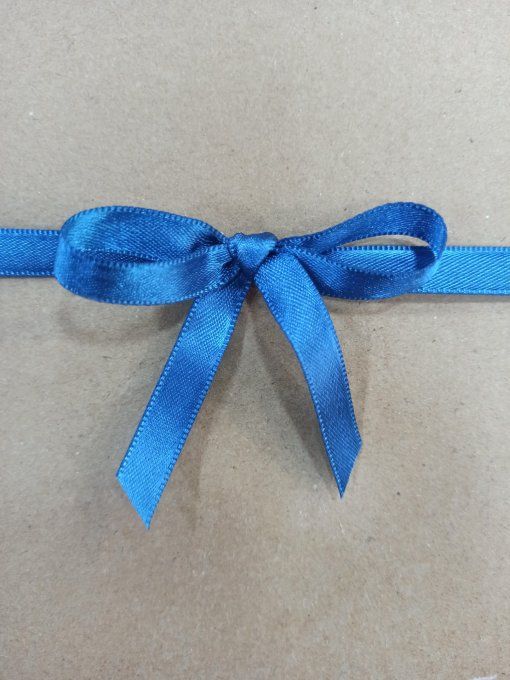 Promotion ruban satin bleu 10mm - 100 mètres