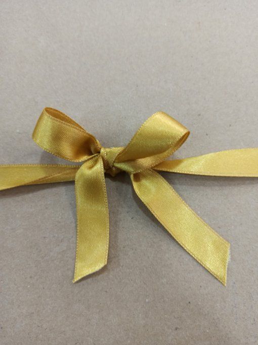 Promotion ruban satin doré 15 mm - 50 mètres