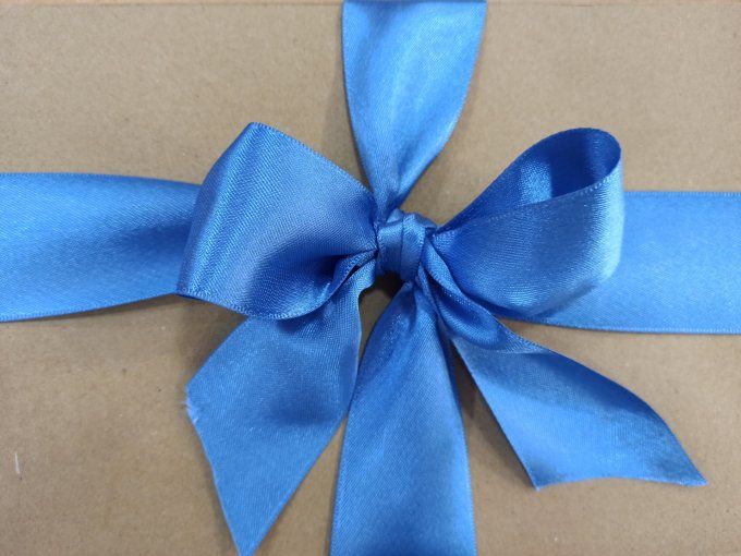 Promotion ruban satin 40 mm bleu - 50 mètres