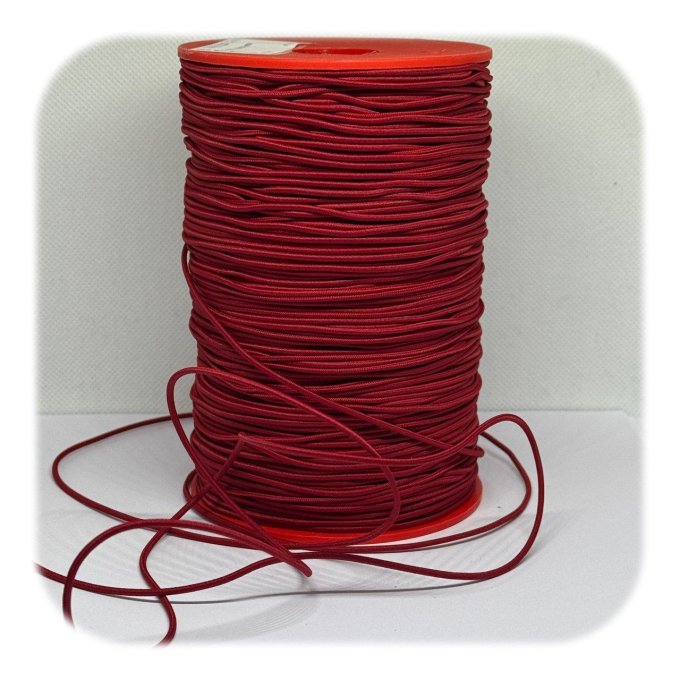 Elastique cordon 2.5 mm - Rouge 