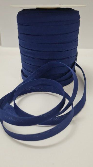 Biais coton  - Bleu indigo - 100 mètres  