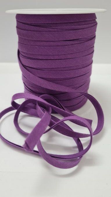 Biais coton  - Violet - 100 mètres