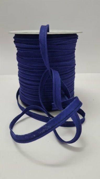 Passepoil coton  - Bleu roi - 100 mètres