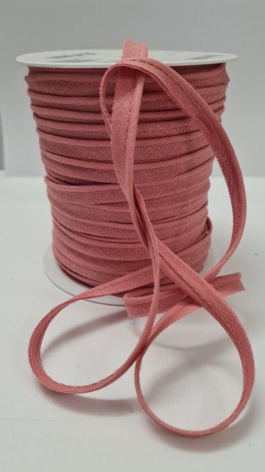 Passepoil coton - Vieux rose - 100 mètres  