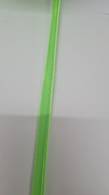 Passepoil satin vert fluo 