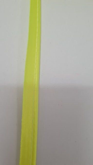 Passepoil satin jaune fluo